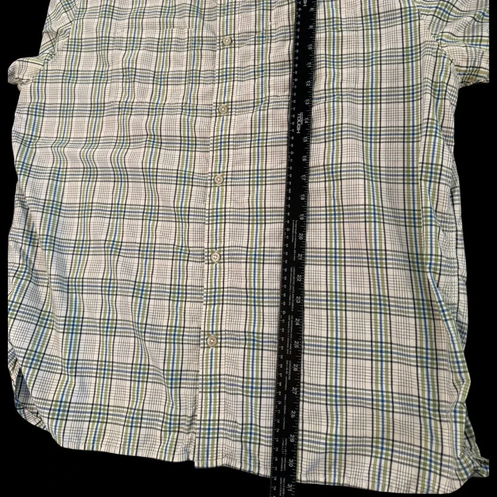 The North Face Mens Plaid Short Sleeve Button Down Hiking‎ Shirt XXL Fishing